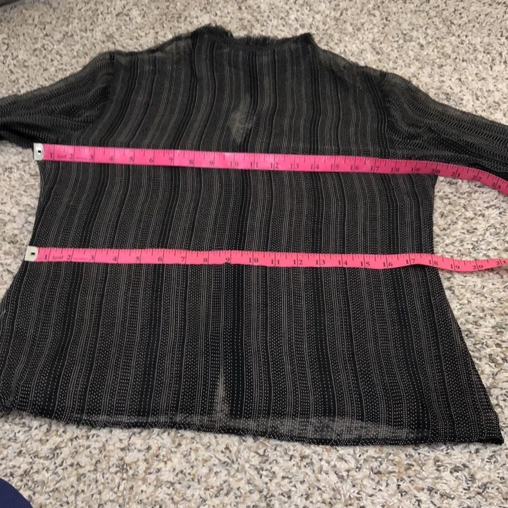 Theory Black Sheer Blouse - Picture 8 of 10